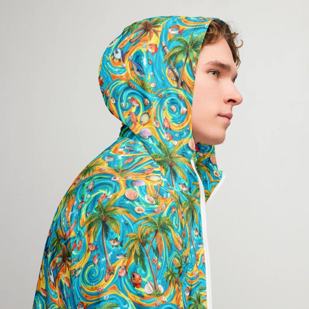 Paradise Gyre on Men's Windbreaker — Right