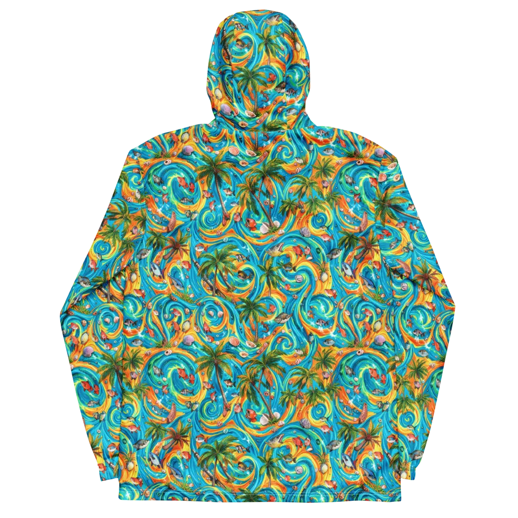 Paradise Gyre on Men's Windbreaker — Back