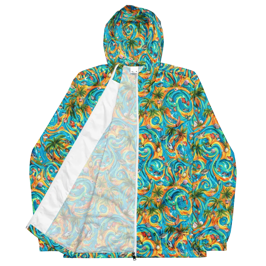 Paradise Gyre on Men's Windbreaker — Front