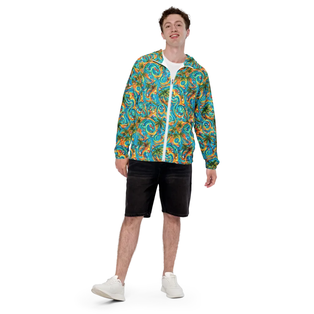 Paradise Gyre on Men's Windbreaker — Front