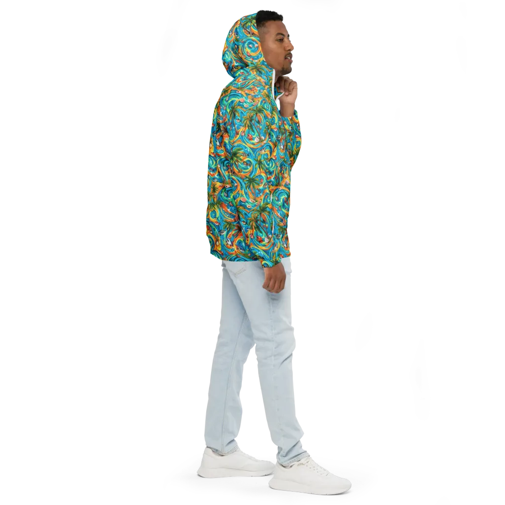 Paradise Gyre on Men's Windbreaker — Right