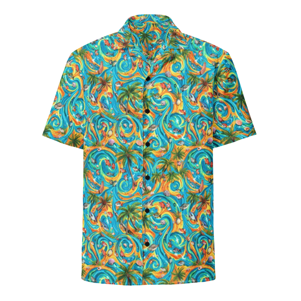 Paradise Gyre on Button Shirt — Front