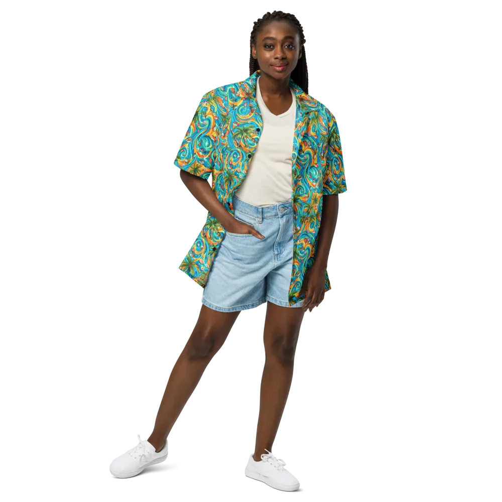 Paradise Gyre on Button Shirt — Front