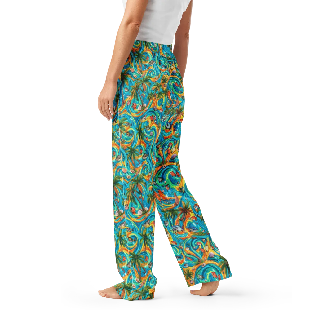 Paradise Gyre on Women's Pajama Pants — Left