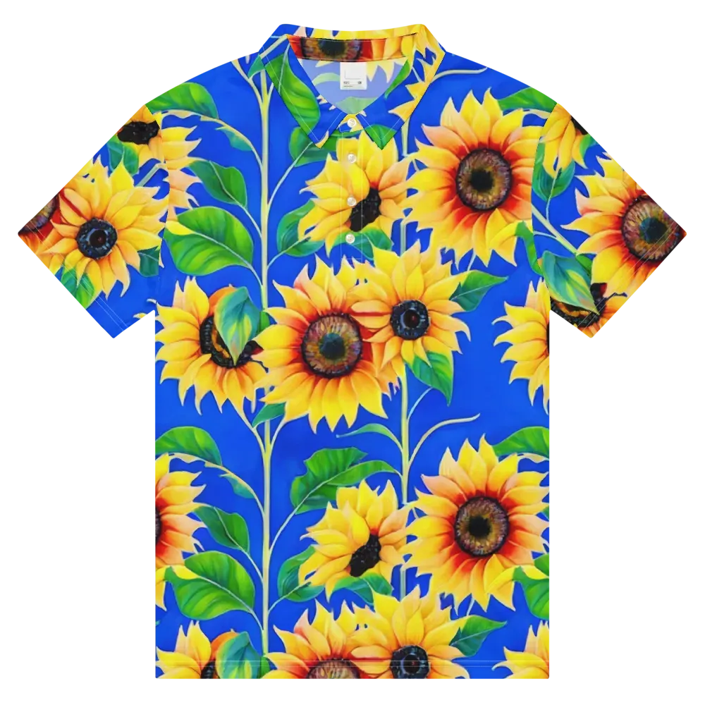 Sunlit Canopy on Men's Slim Fit Polo Shirt — Front