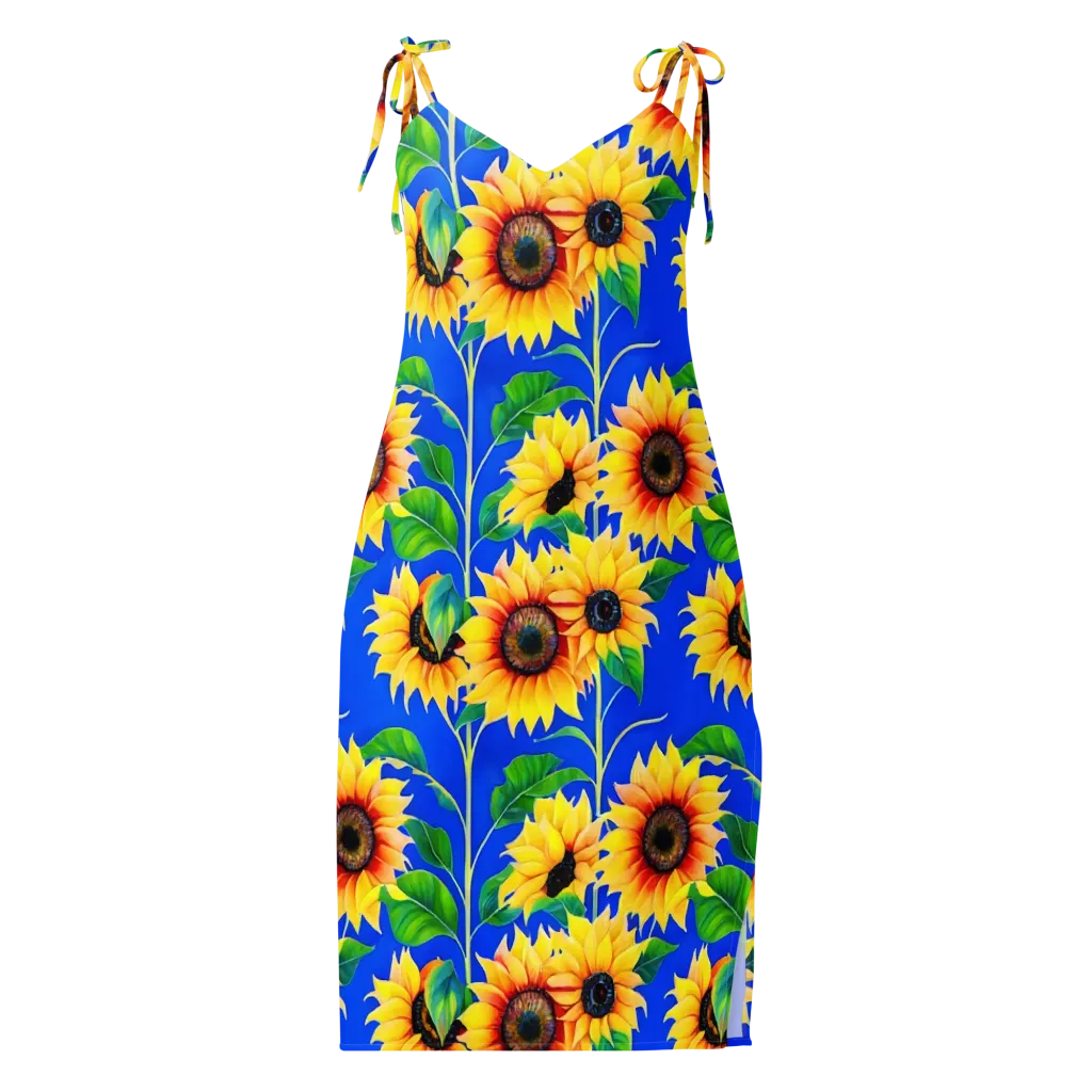 Sunlit Canopy on Slip Dress — Front