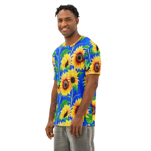 Sunlit Canopy on a Men's Cotton Crew Neck T-Shirt