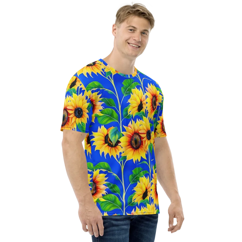 Sunlit Canopy on Men's Crew Neck T-Shirt — Right