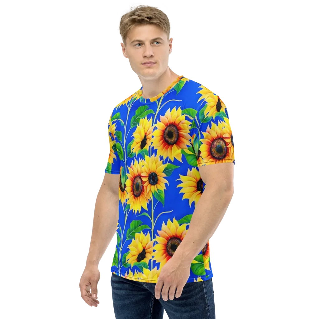 Sunlit Canopy on Men's Crew Neck T-Shirt — Left