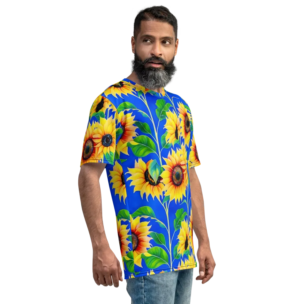 Sunlit Canopy on Men's Crew Neck T-Shirt — Right