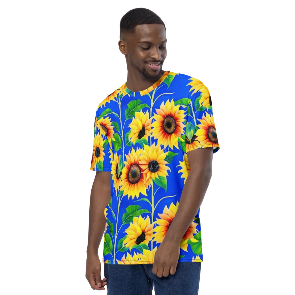 Sunlit Canopy on Men's Crew Neck T-Shirt — Left