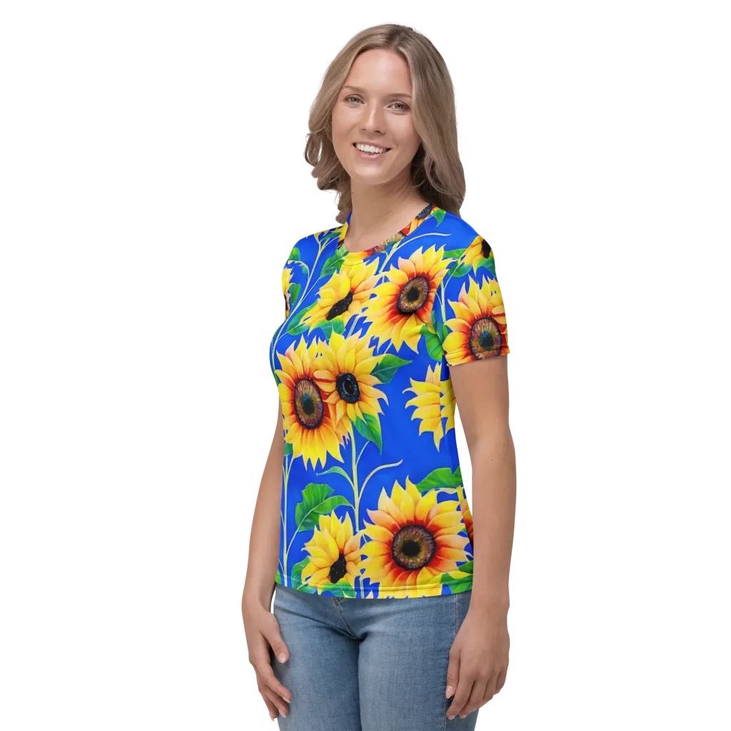 Sunlit Canopy on Women's Crew Neck T-Shirt — Left