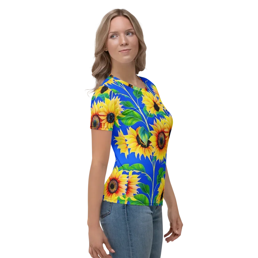 Sunlit Canopy on Women's Crew Neck T-Shirt — Right