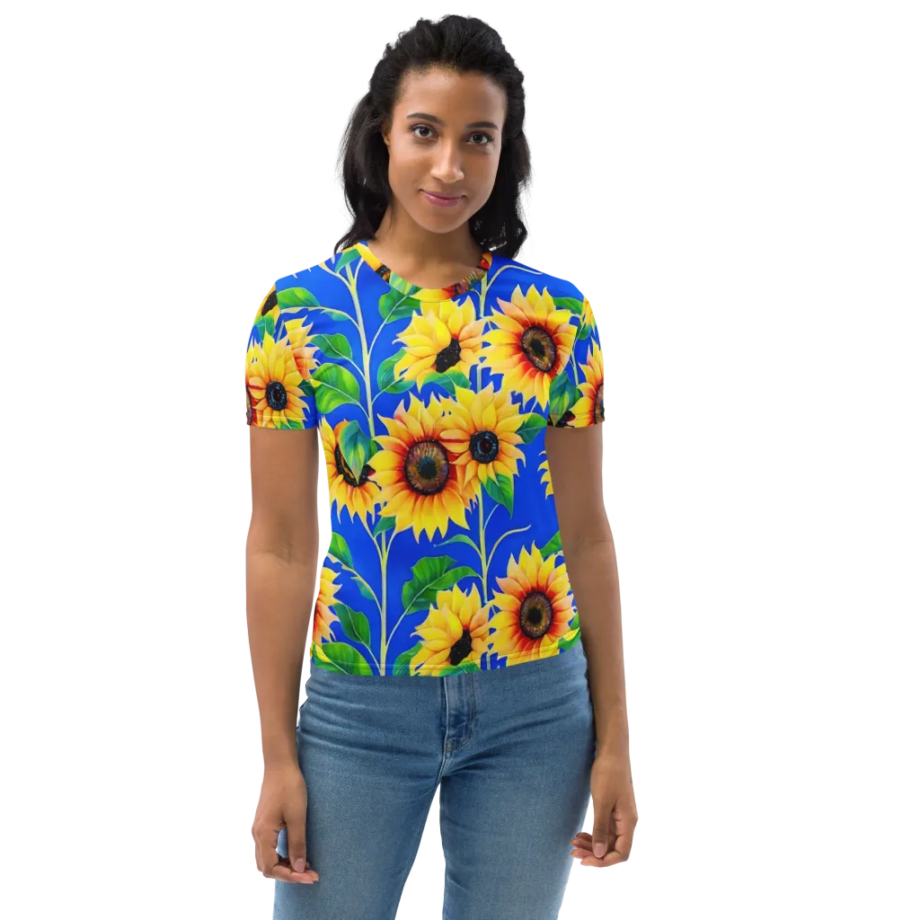 Sunlit Canopy on Women's Crew Neck T-Shirt — Front