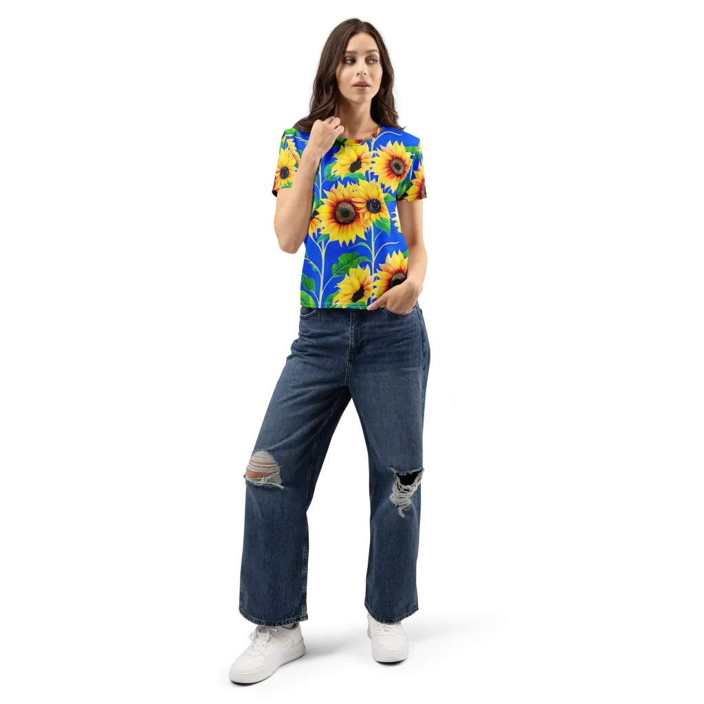Sunlit Canopy on Women's Crew Neck T-Shirt — Front