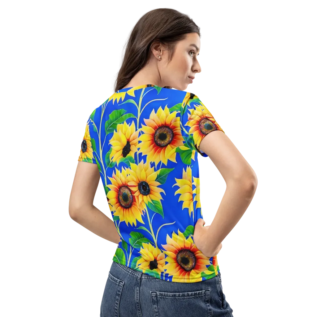 Sunlit Canopy on Women's Crew Neck T-Shirt — Back
