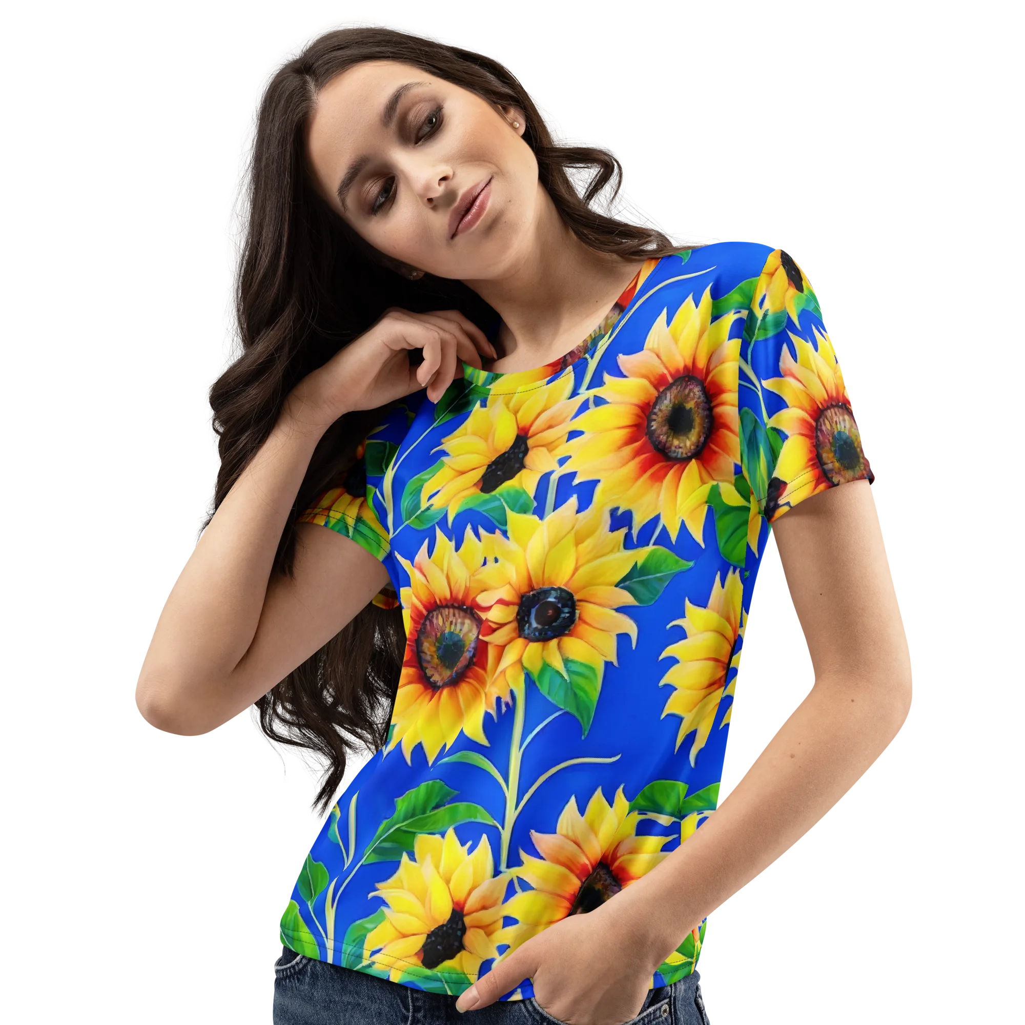 Sunlit Canopy on Women's Crew Neck T-Shirt — Left Front