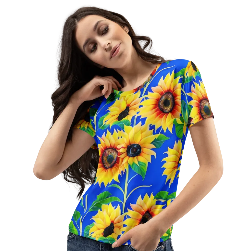 Sunlit Canopy on Women's Crew Neck T-Shirt — Left Front