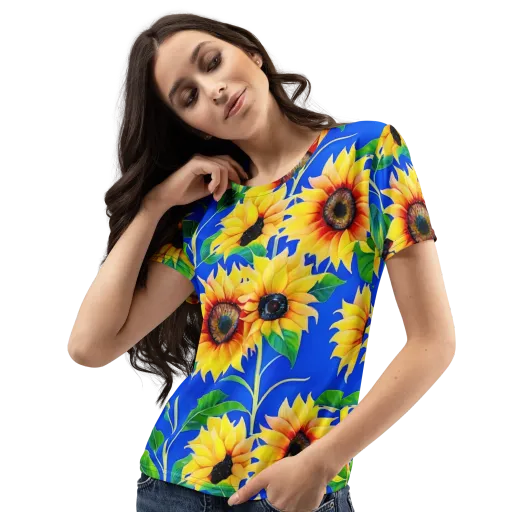 Sunlit Canopy on a Women's Crew Neck T-Shirt