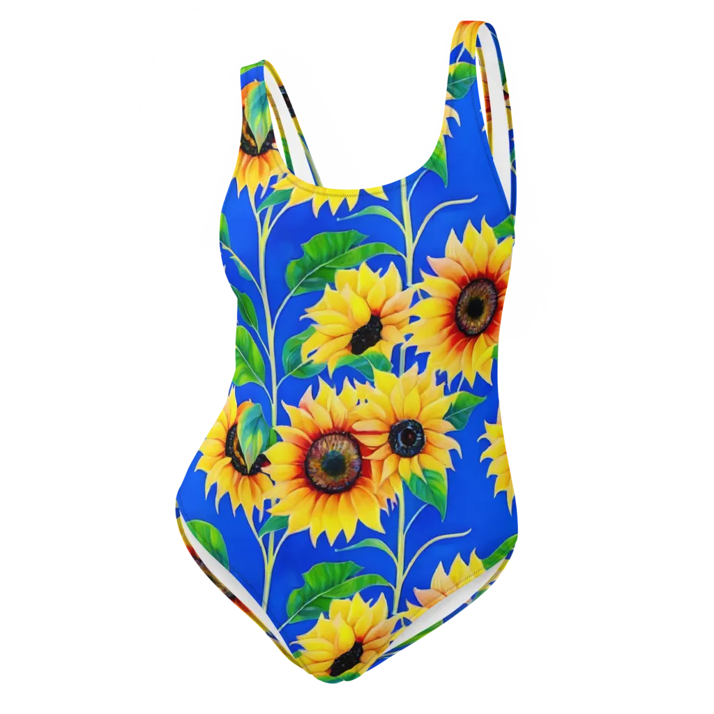 Sunlit Canopy on One-Piece Swimsuit — Front