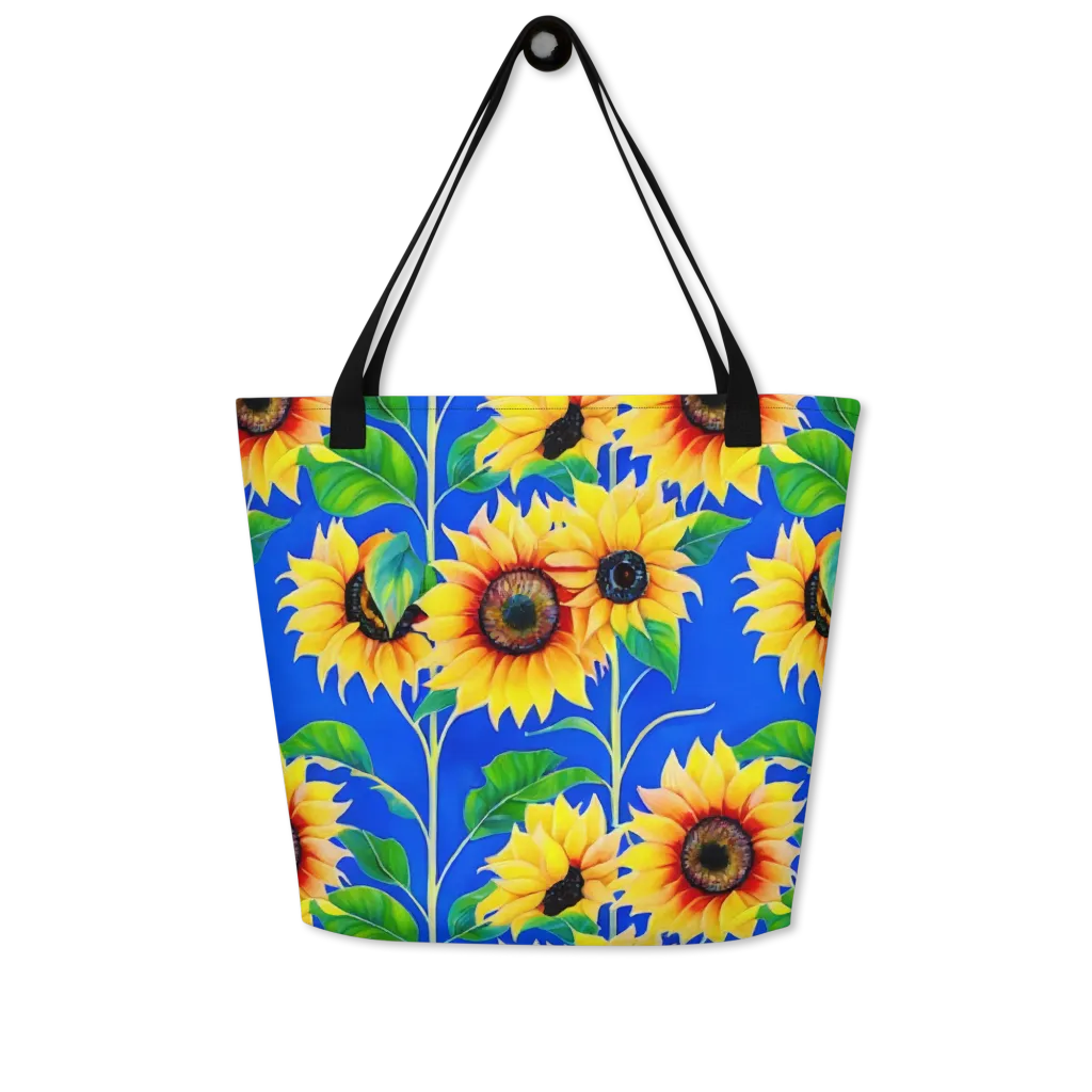 Sunlit Canopy on Large Tote Bag W/ Pocket — Front