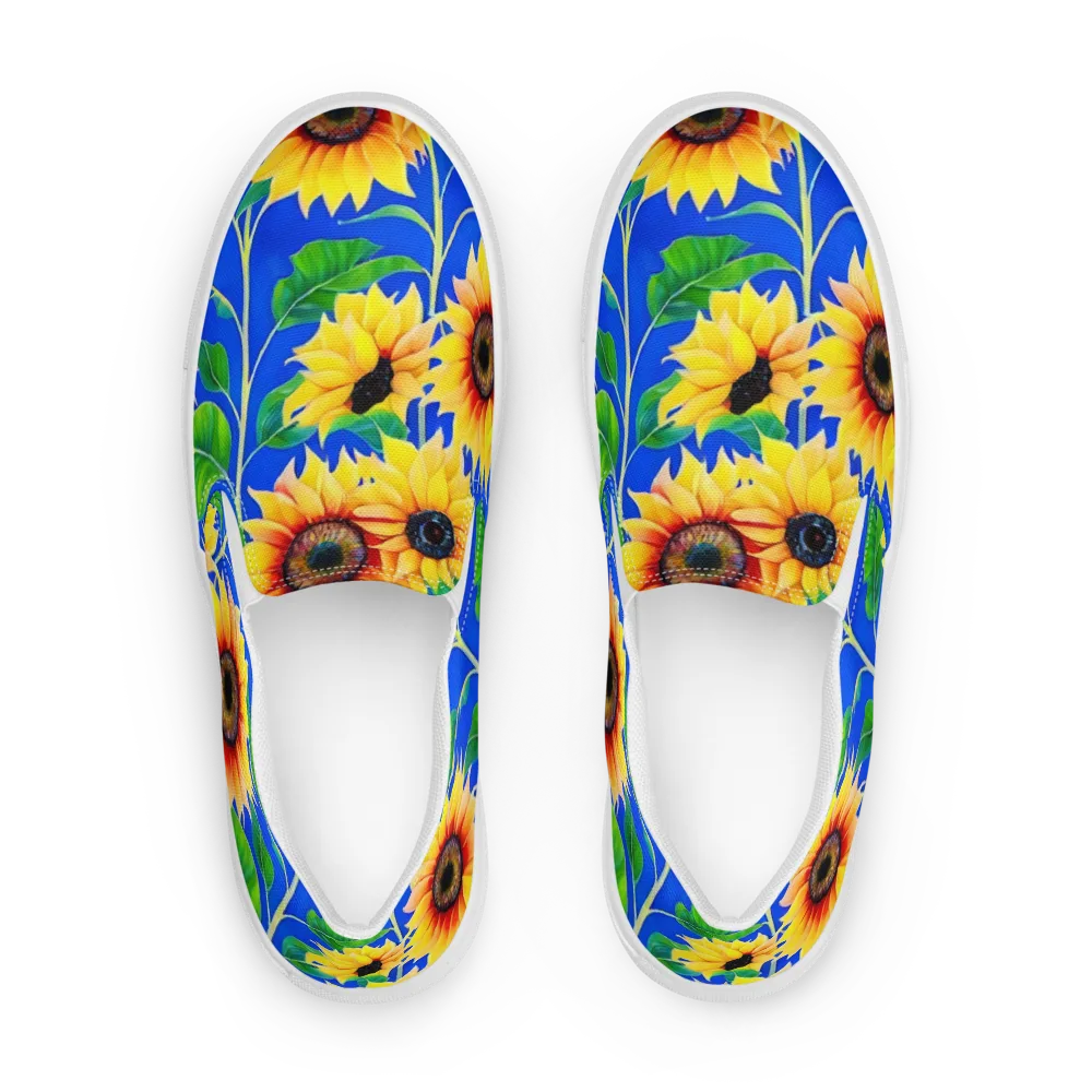 Sunlit Canopy on Women's Slip-On Canvas Shoes — Front
