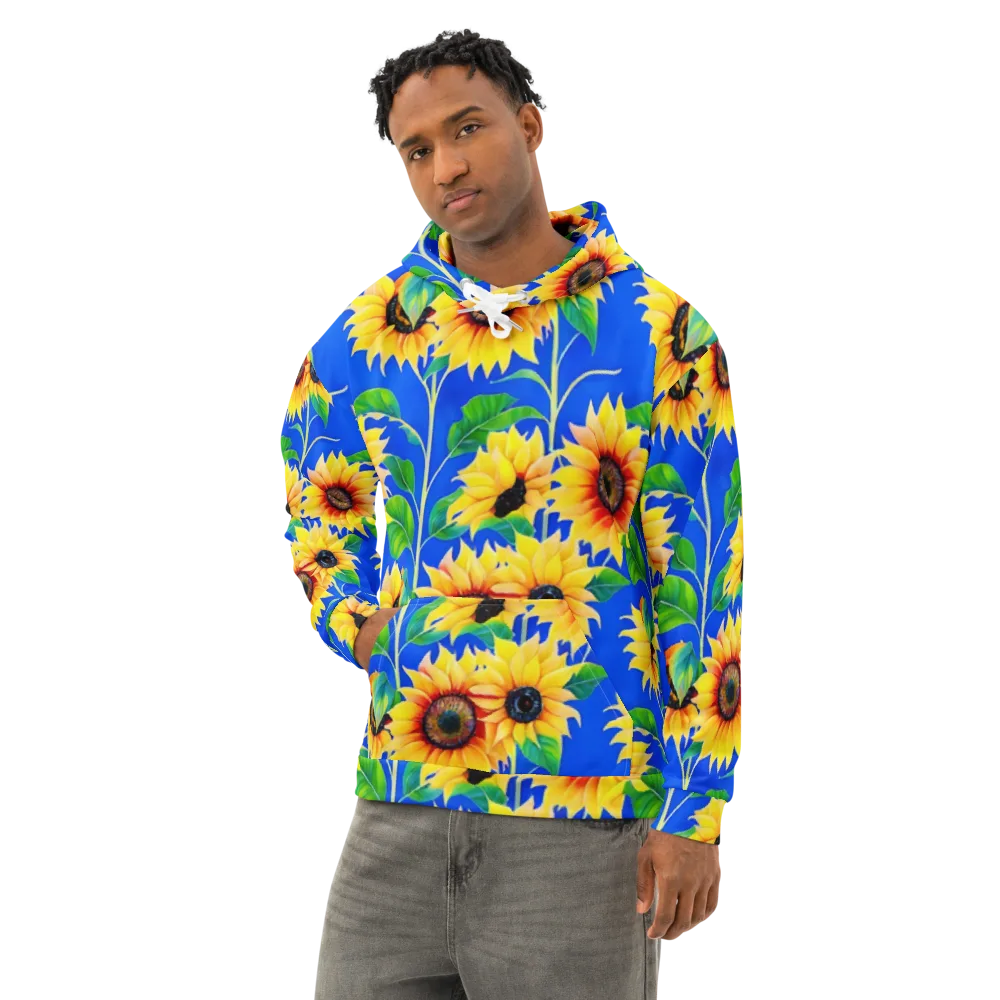 Sunlit Canopy on Cotton Hoodie — Left Front