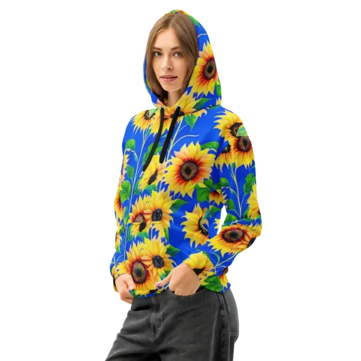 Sunlit Canopy on a Cotton Hoodie