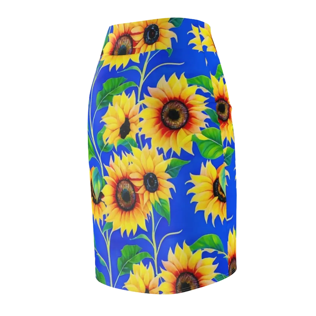 Sunlit Canopy on Pencil Skirt — Back Side
