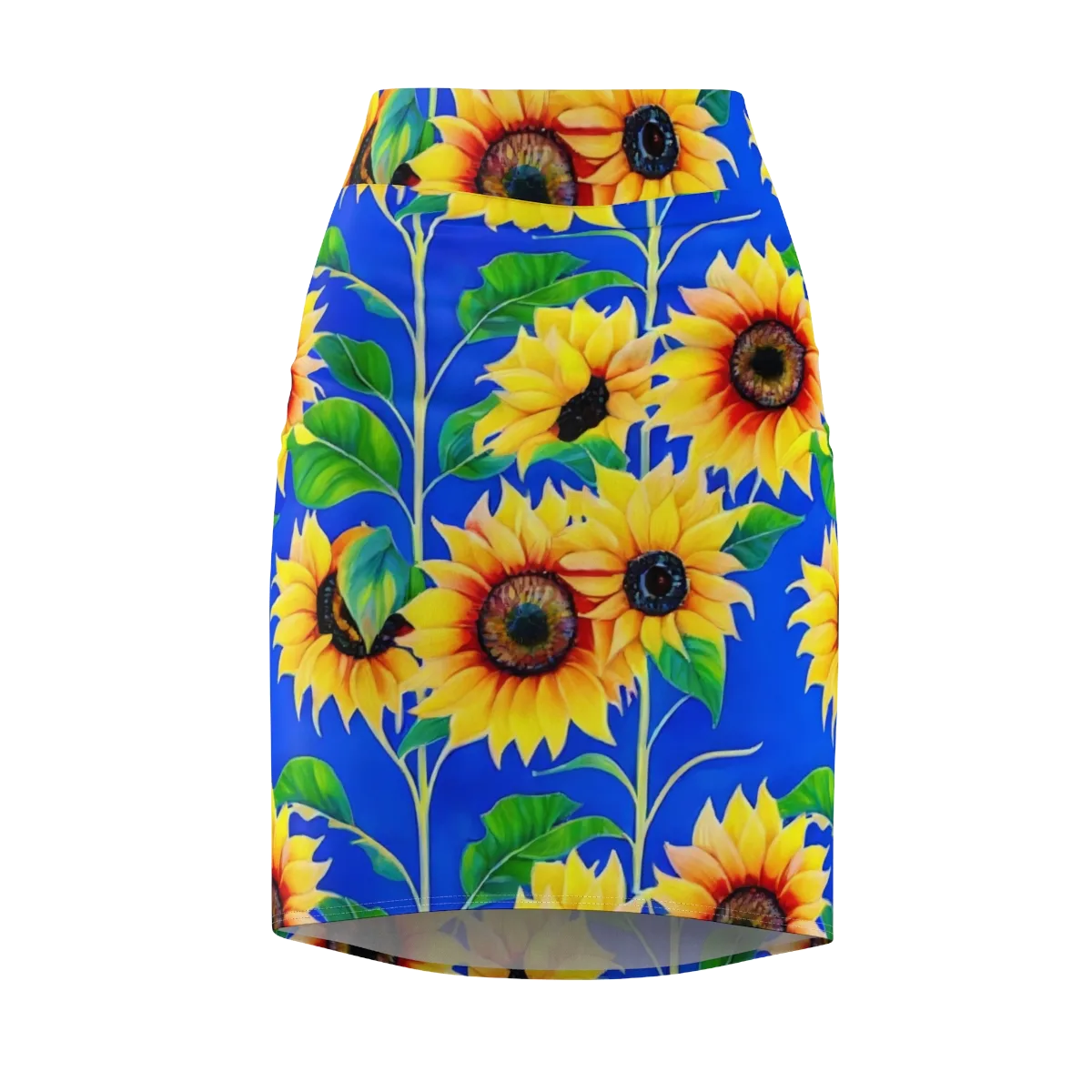 Sunlit Canopy on Pencil Skirt — Front