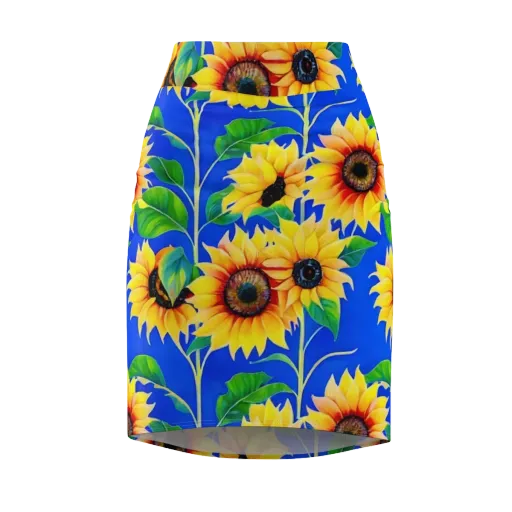 Sunlit Canopy on a Pencil Skirt