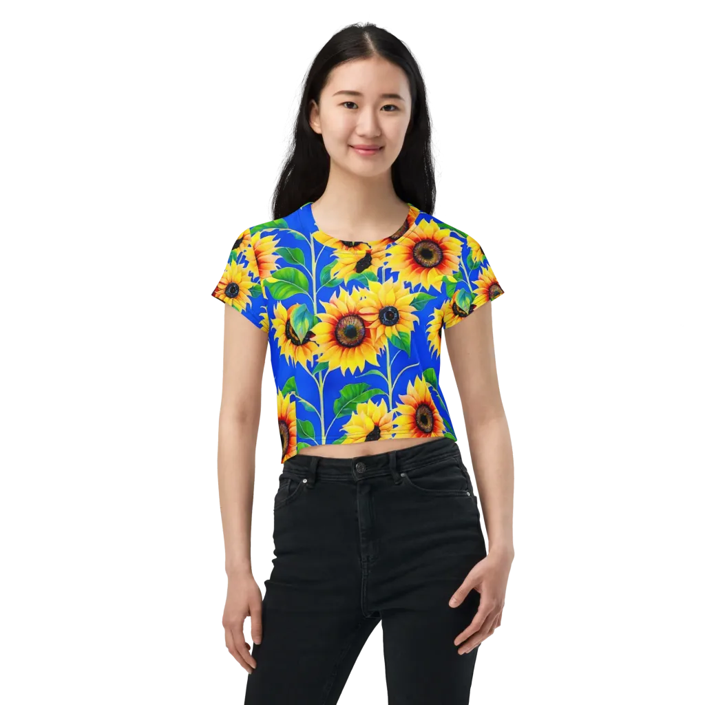 Sunlit Canopy on Crop Tee — Front