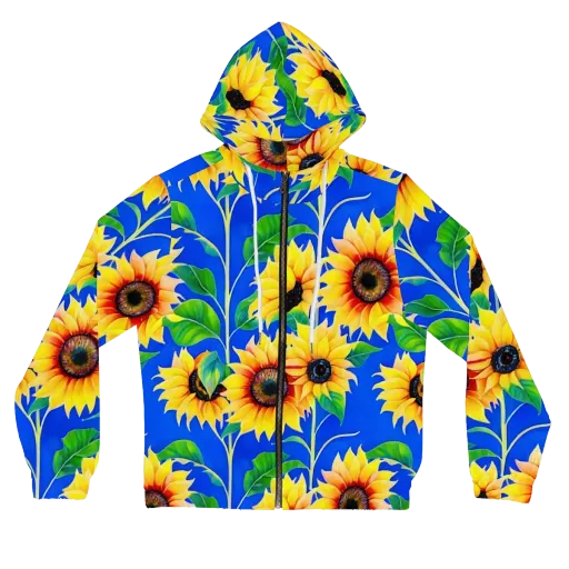 Sunlit Canopy on a Women's Full-Zip Hoodie