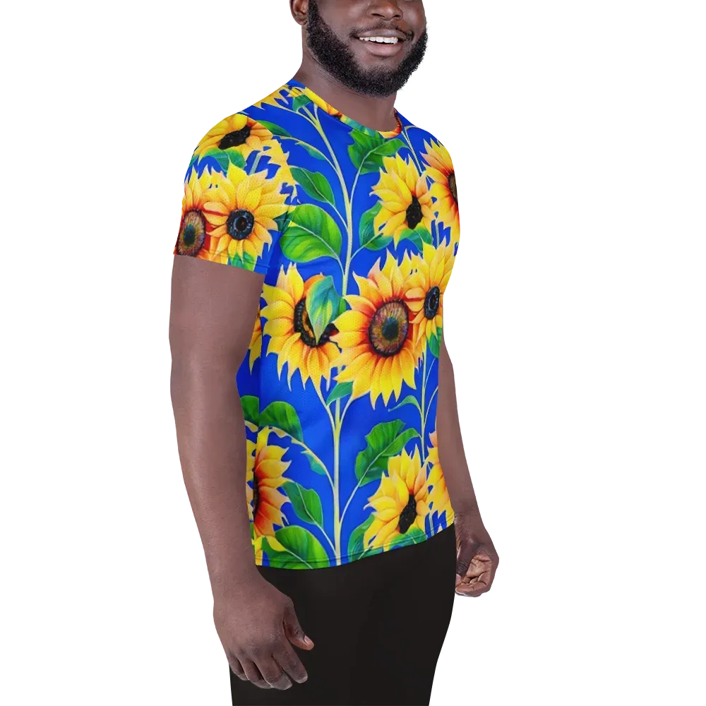Sunlit Canopy on Men's Athletic T-Shirt — Right