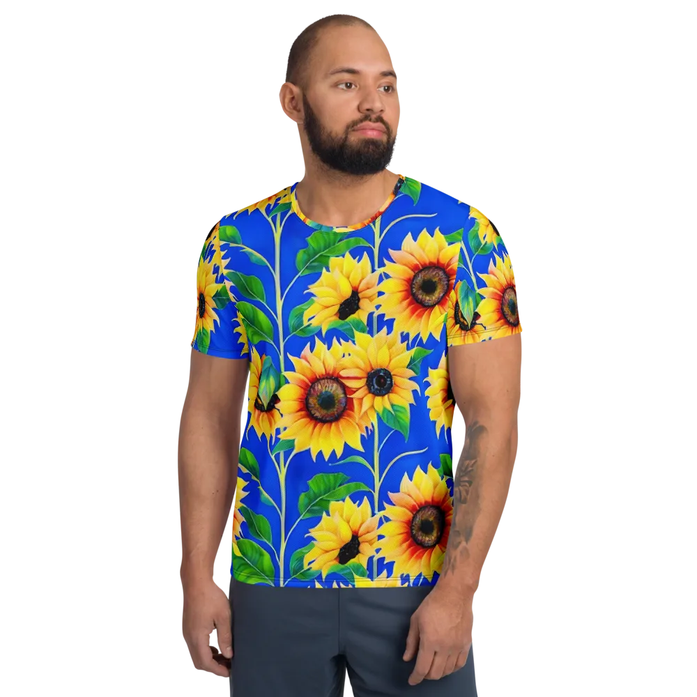 Sunlit Canopy on Men's Athletic T-Shirt — Front