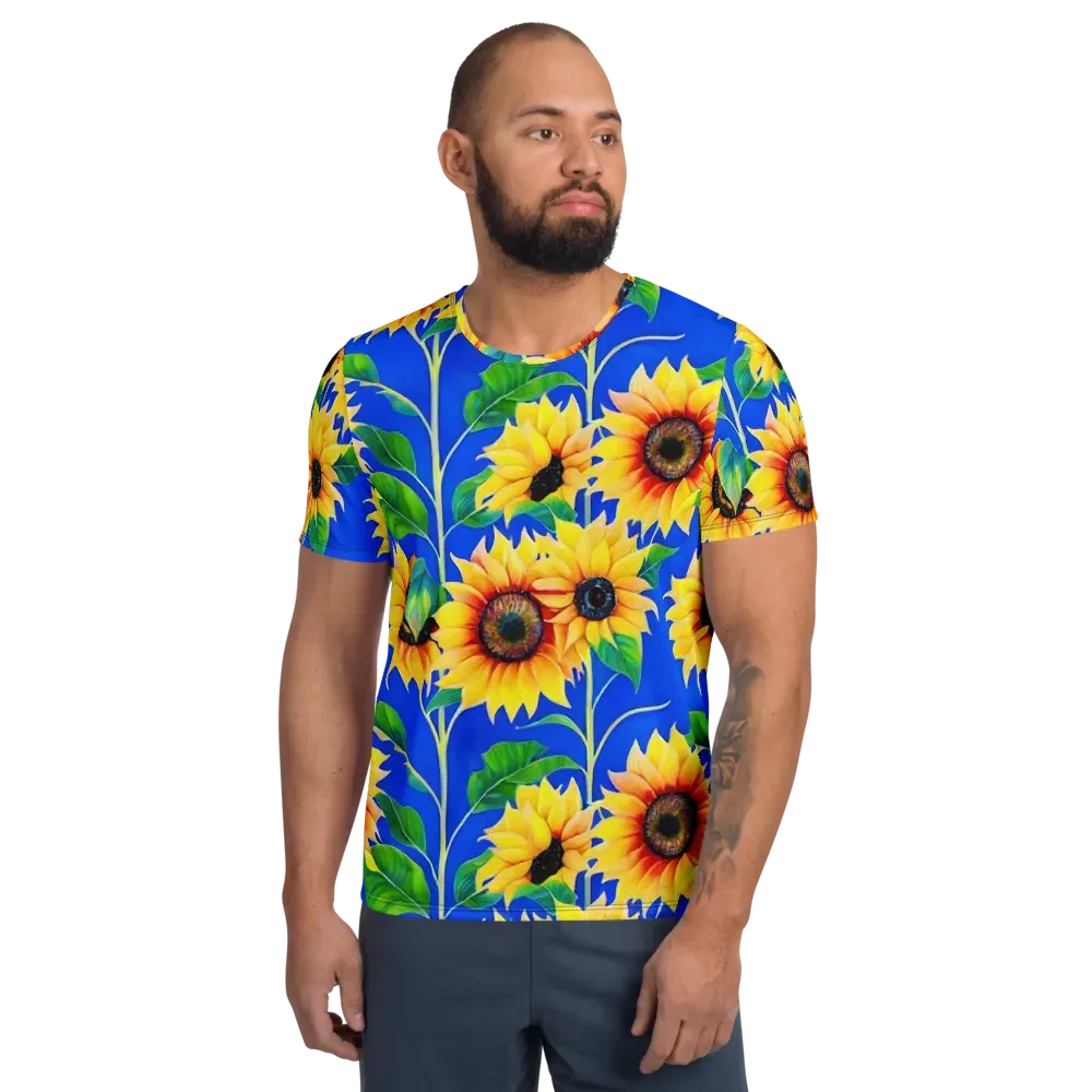 Sunlit Canopy on Men's Athletic T-Shirt — Front