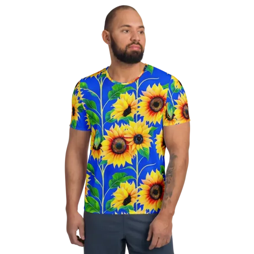 Sunlit Canopy on a Men's Athletic T-Shirt