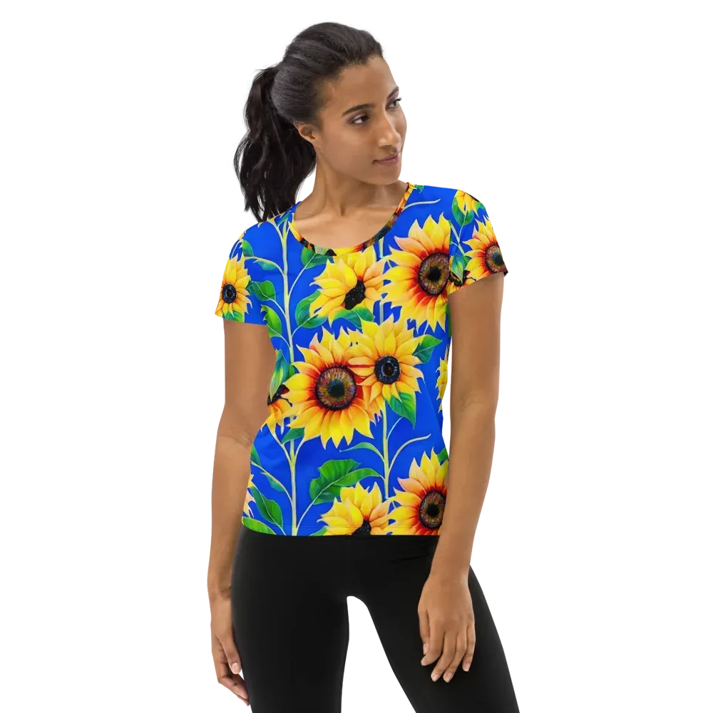 Sunlit Canopy on Women's Athletic T-Shirt — Front