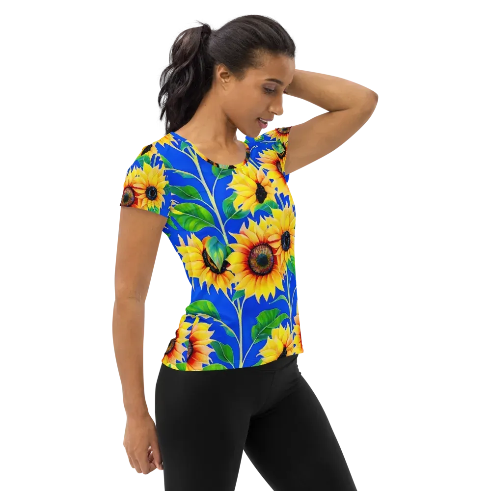 Sunlit Canopy on Women's Athletic T-Shirt — Right