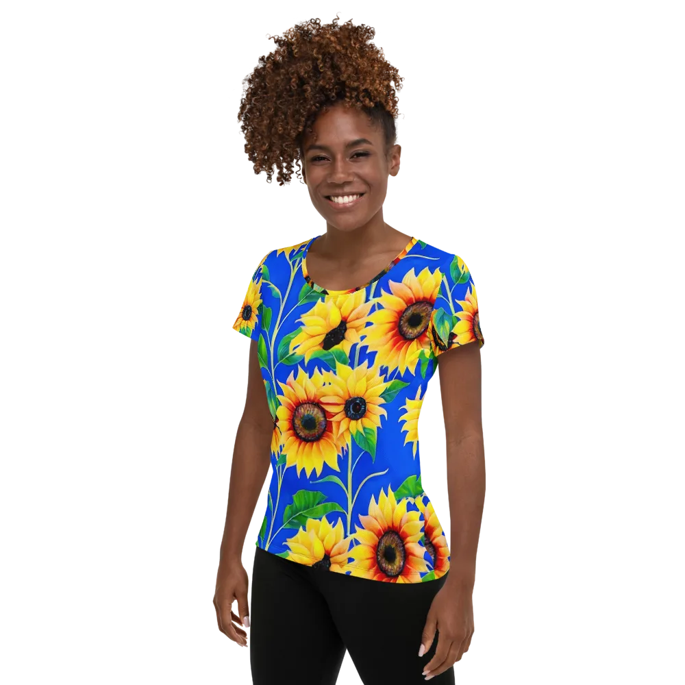 Sunlit Canopy on Women's Athletic T-Shirt — Left