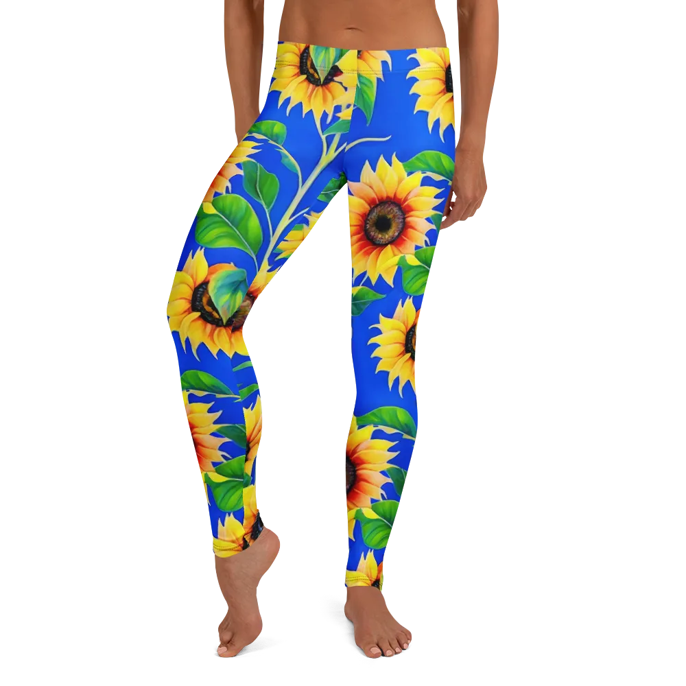 Sunlit Canopy on Leggings — Front