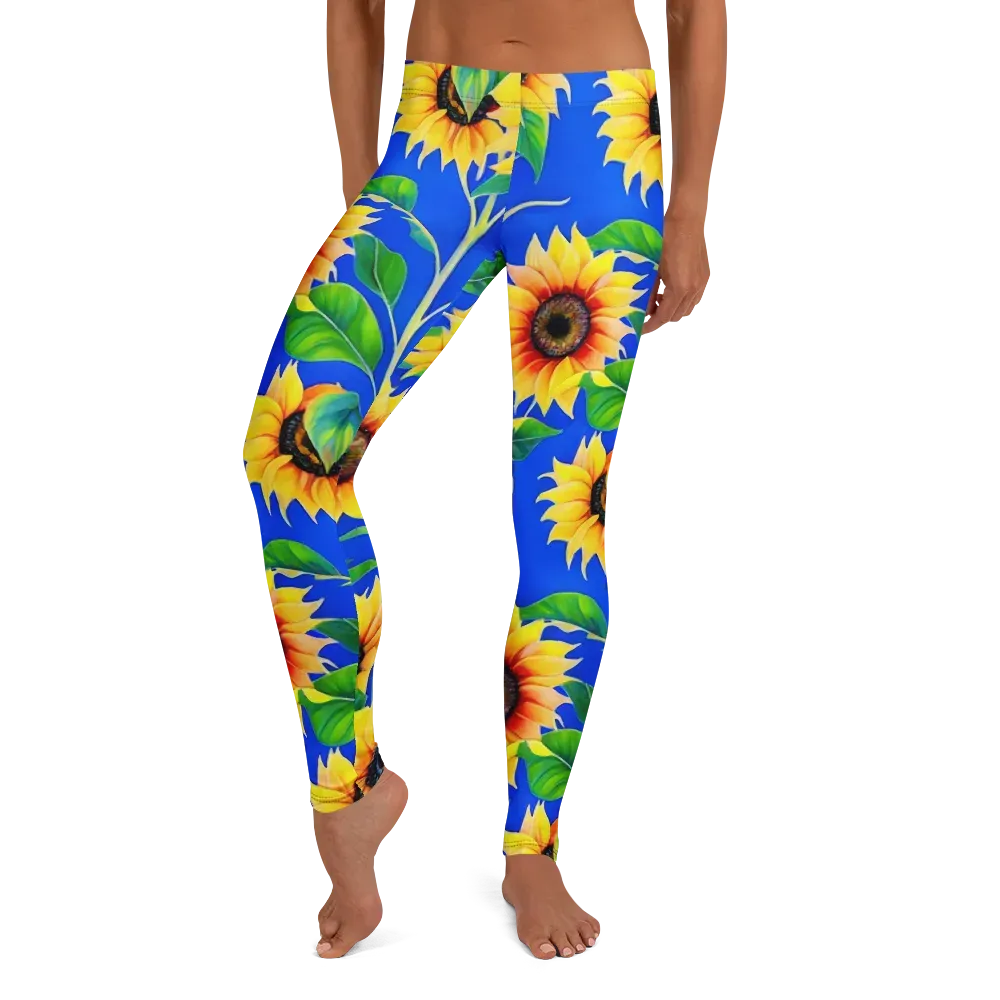 Sunlit Canopy on Leggings — Front