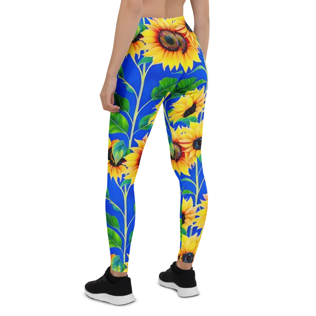 Sunlit Canopy on Leggings — Back