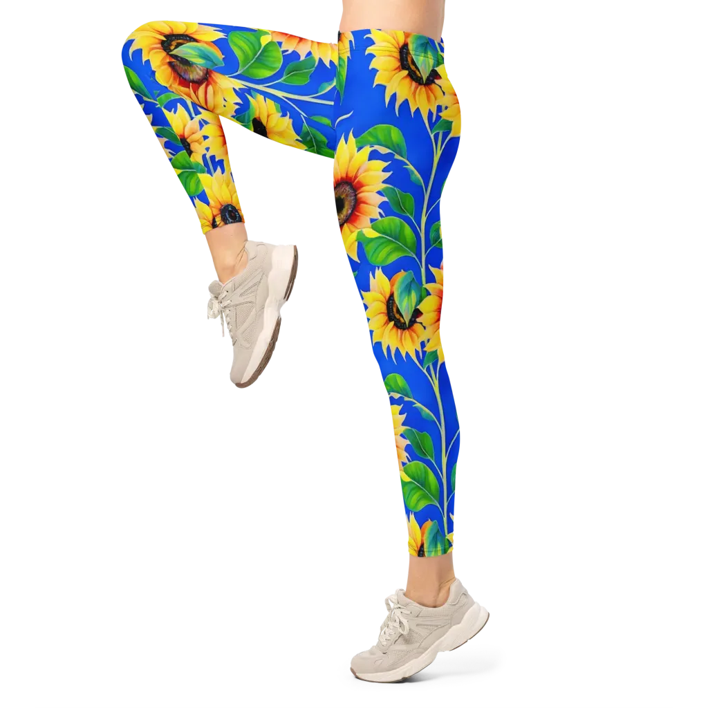 Sunlit Canopy on Leggings — Left