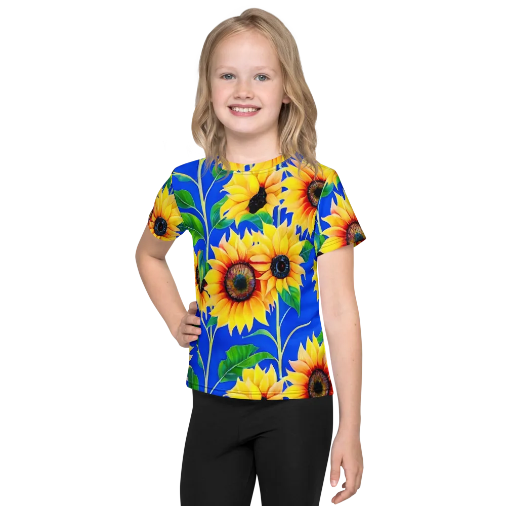 Sunlit Canopy on Kids Crew Neck T-Shirt — Front