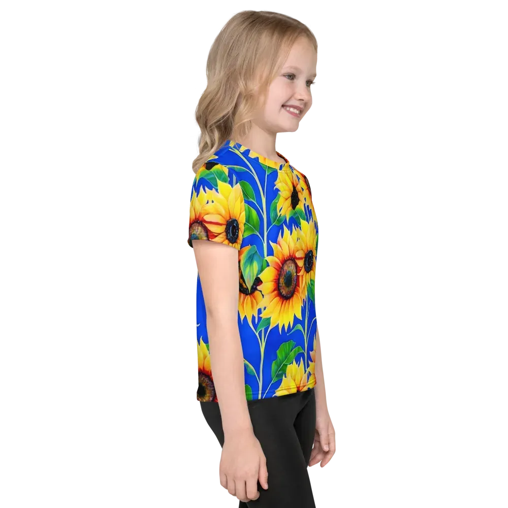 Sunlit Canopy on Kids Crew Neck T-Shirt — Right