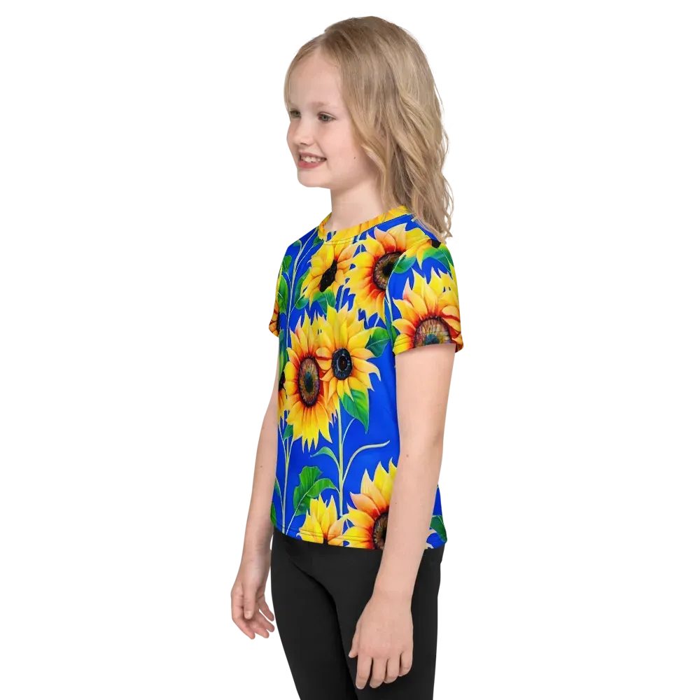 Sunlit Canopy on Kids Crew Neck T-Shirt — Left