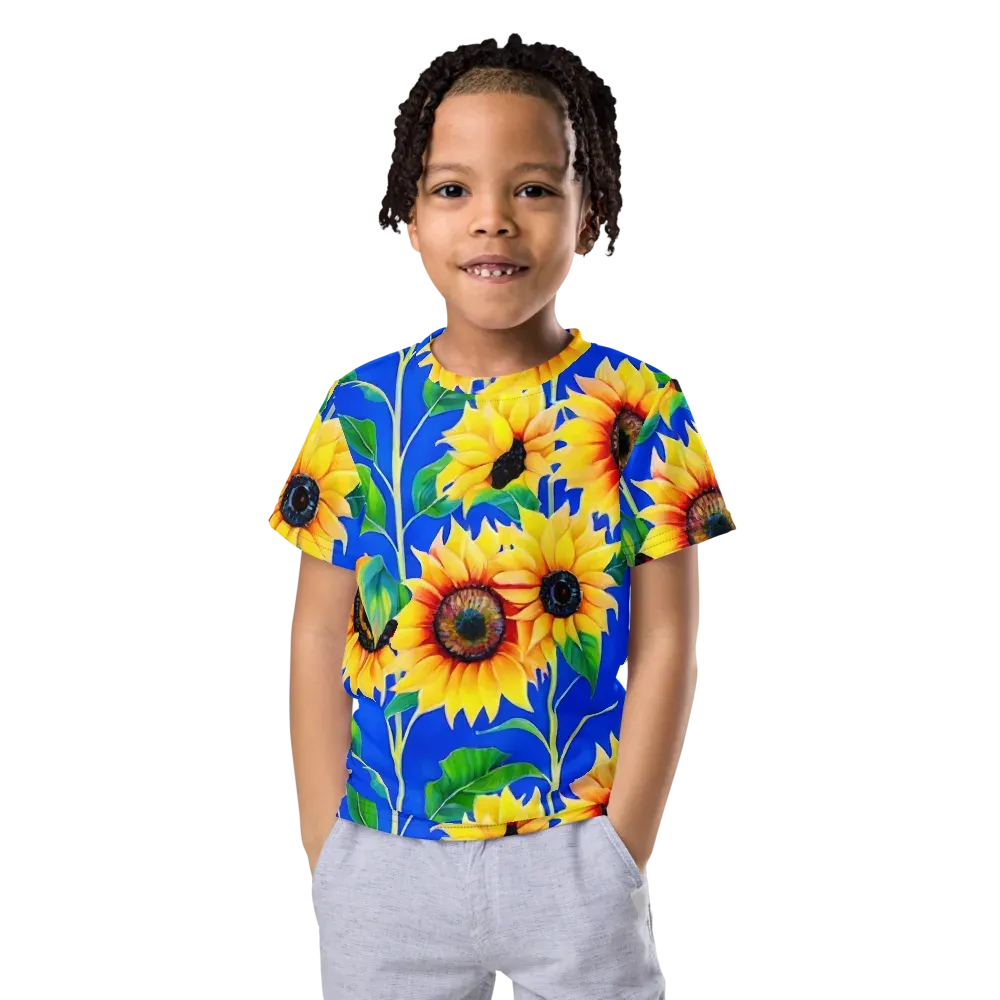 Sunlit Canopy on Kids Crew Neck T-Shirt — Front