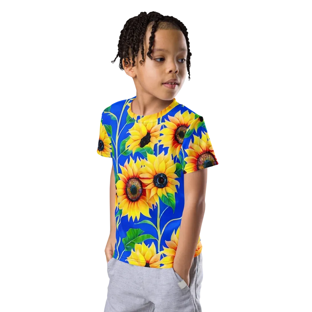 Sunlit Canopy on Kids Crew Neck T-Shirt — Left Front