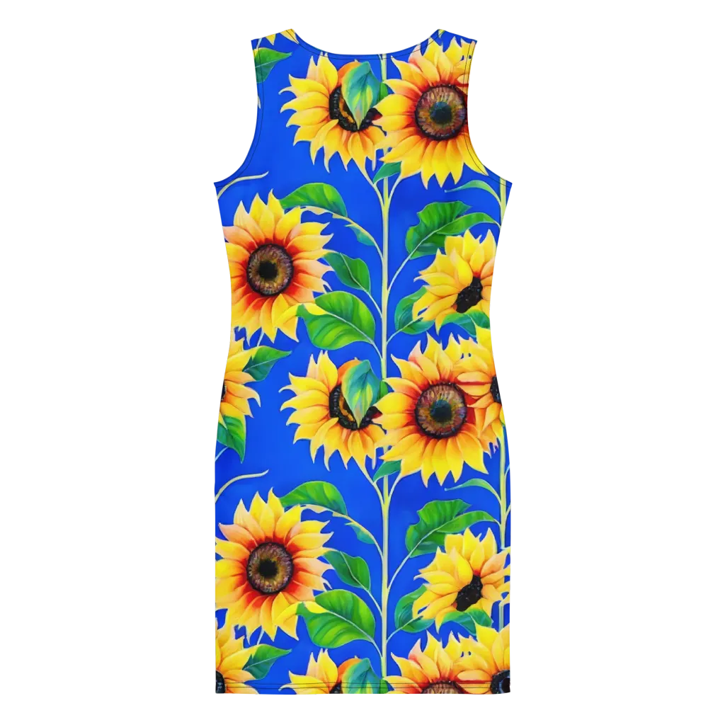 Sunlit Canopy on Bodycon Dress — Back